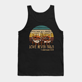 Love Never Fails Whisky Mug Tank Top